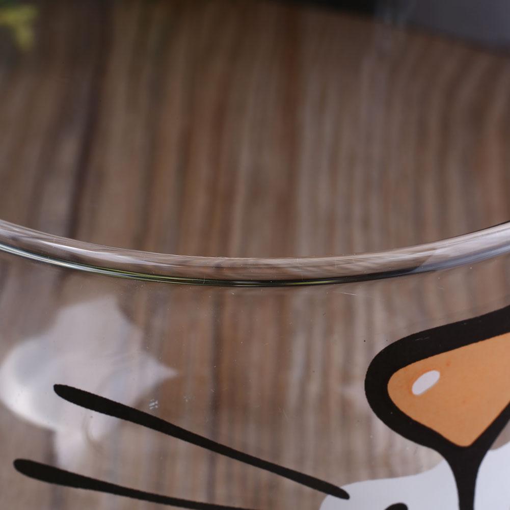Funny Cat Face Glass Mug – Cute Coffee & Tea Cup for Cat Lovers