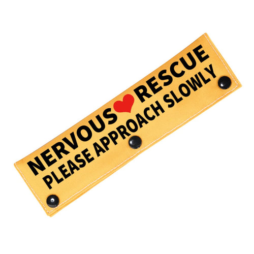 Anxious Dog Leash Sleeve – Nervous Rescue Dog Please Approach Slowly | PetAdore