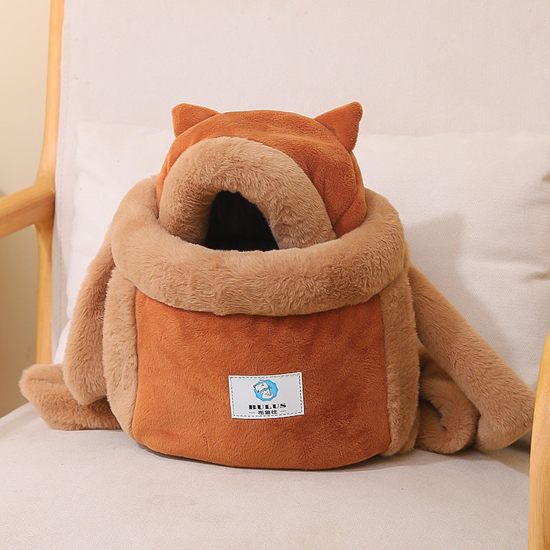 Cute Cat Backpack & Indoor Pet Bed for Cats and Small Dogs