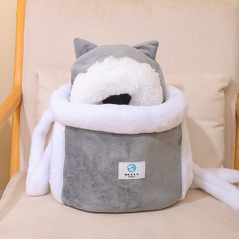 Cute Cat Backpack & Indoor Pet Bed for Cats and Small Dogs